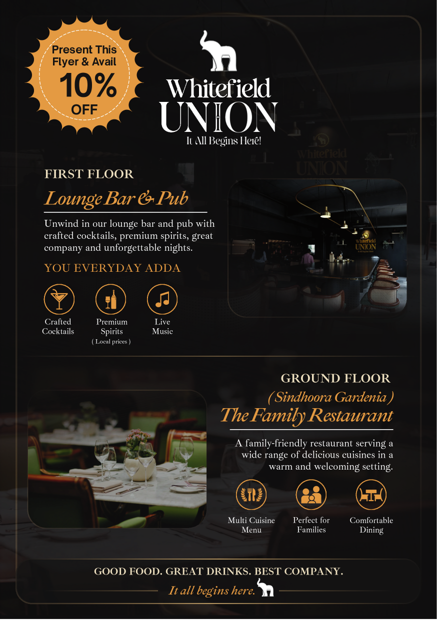 Whitefield Union flyer design
